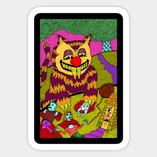 Monster Cat Sticker